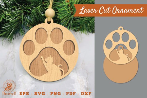Cat Paw Laser Cut Ornament SVG Review