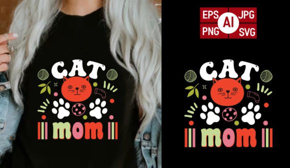 Cat's Mom Cat Lover T-Shirt Design Review