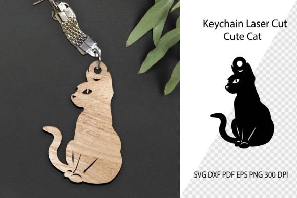 Cat SVG Laser Cut Keychain Design Review