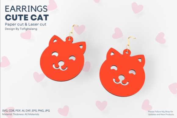 DIY Cat Earrings Laser Cut Design Review