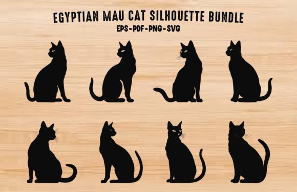 Egyptian Cats Silhouette Clipart Bundle Review