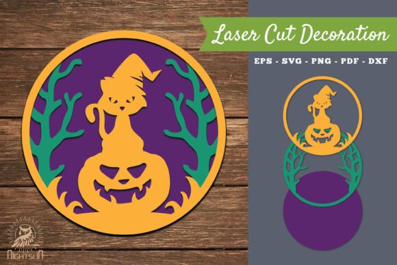Halloween Cat Laser Cut Decoration SVG 1 Review