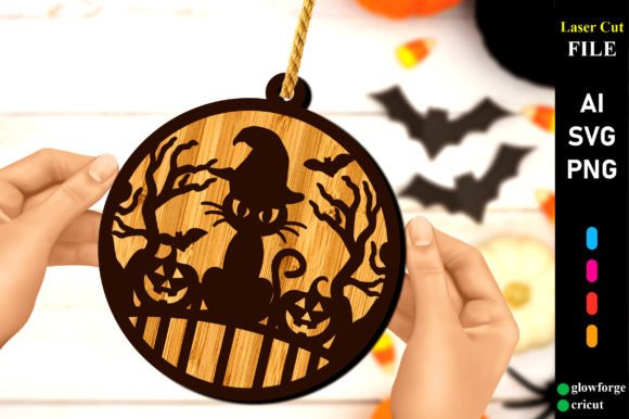 Halloween Cat Round Hanging Sign Review