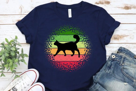 Retro Cat Funny T-Shirt Design Review