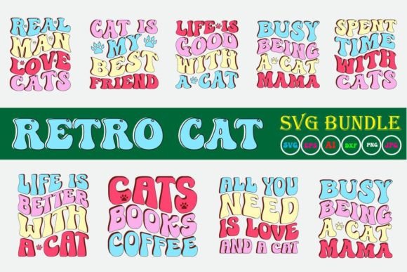 Retro Cat SVG Bundle Vol.2 Review