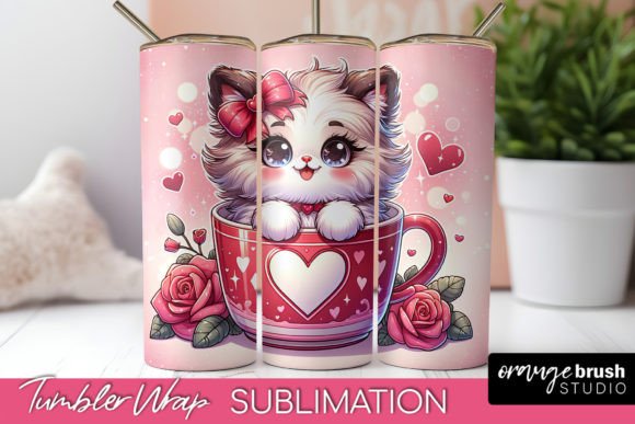 Valentine Cat Tumbler Wrap Sublimation Review