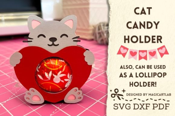 Valentines Day Cat Candy Holder Svg Review